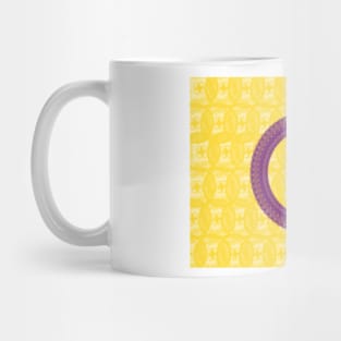 Spirograph Patterned Intersex flag Mug